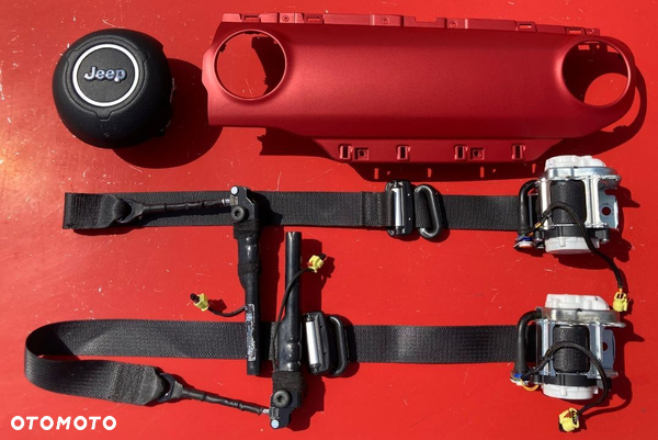 JEEP WRANGLER JL AIRBAG PODUSZKA POWIETRZNA KIEROWCY PASAŻERA ZAŚLEPKA DESKI PASY PAS naprawa Raz2 !