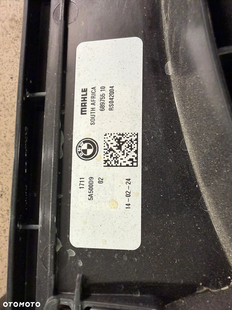 Wentylator chłodnic BMW X3 G45 850W M50 30e 5A500D9 - 3