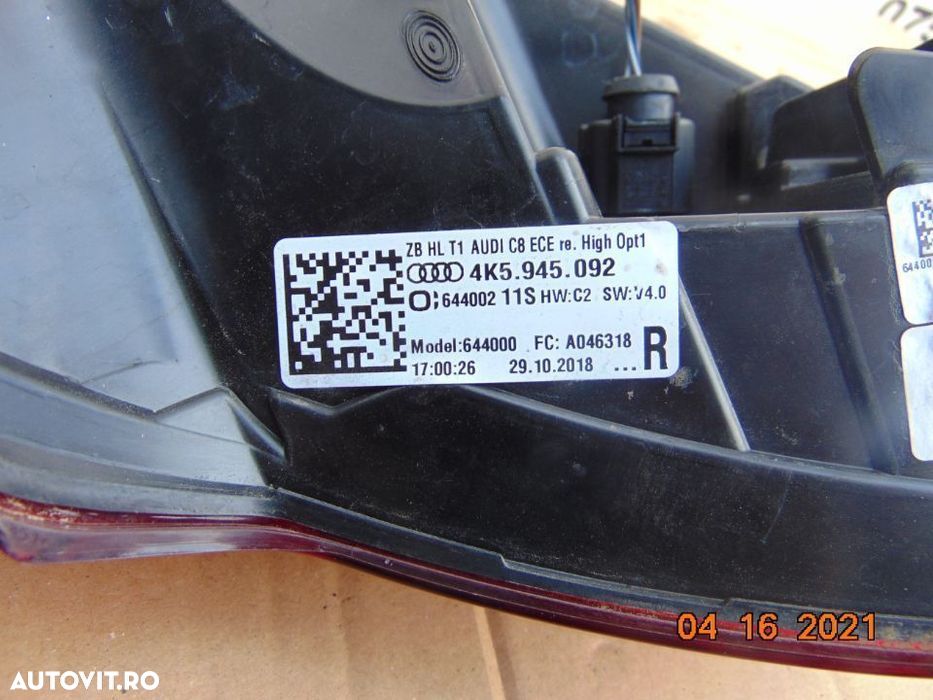 Stop Audi a6 4K C8 Avant stopuri stanga dreapta audi a6 4k c8 combi LE - 4