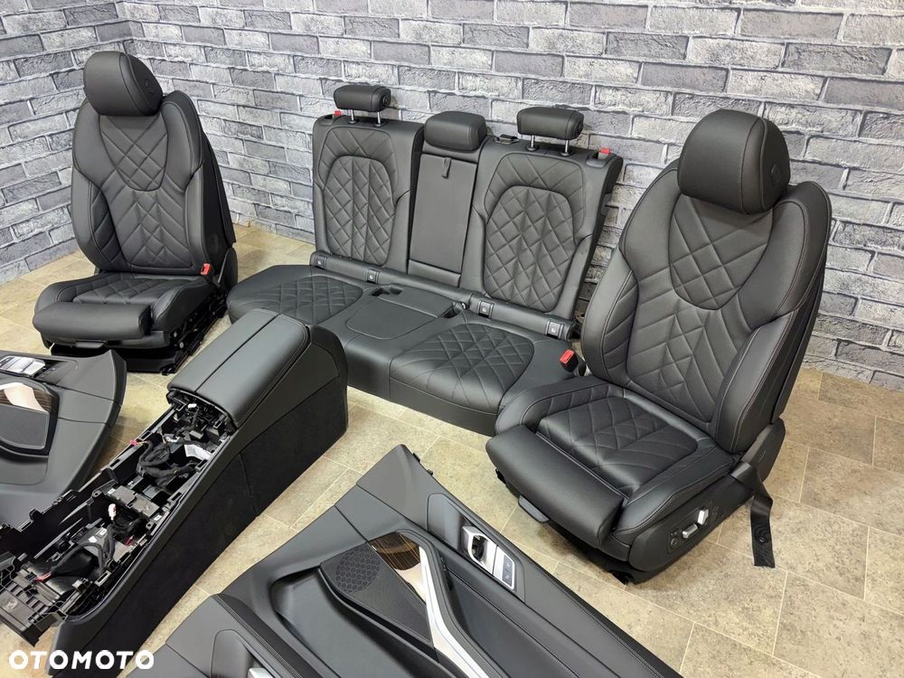 BMW X5 G05 WNĘTRZE FOTELE KANAPA BOCZKI M-PAKIET SKÓRA PODGRZEWANE SCHWARZ - 8