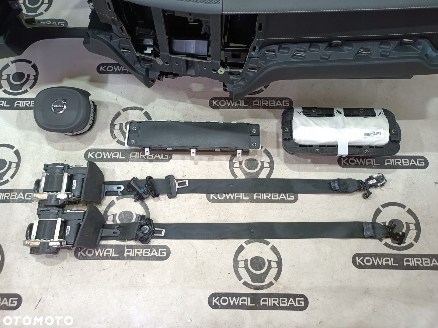 VOLVO XC60 2 II BEZ HEAD UP DESKA KONSOLA AIRBAG PODUSZKI PASY ORYGINAŁ - 11
