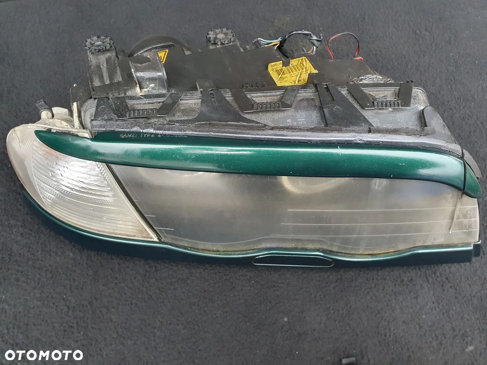 BMW E46 PRZEDLIFT REFLEKTORY LAMPY LEWA PRAWA KOMPLET EUROPA RINGI LED XENON ORYGINAŁ KOMPLETNE PRZETWORNICE KIERUNKOWSKAZY POMPKI SPRYSKIWACZY - 1