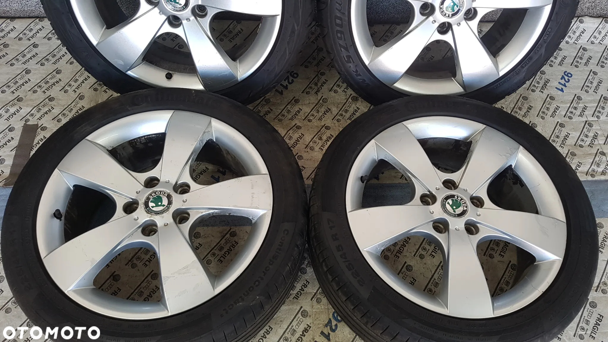 KOŁA SKODA OCTAVIA SUPERB  PASSAT GOLF  CADDY SEAT LEON 225/45R17 5x112 - 3