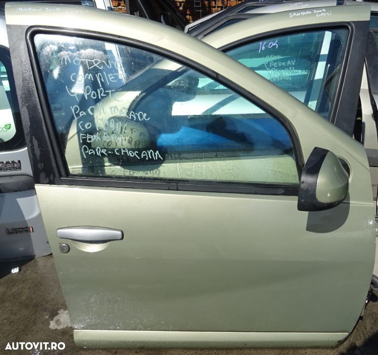 Usa dreapta fata Dacia Sandero din 2008 completa fara oglinda - 1