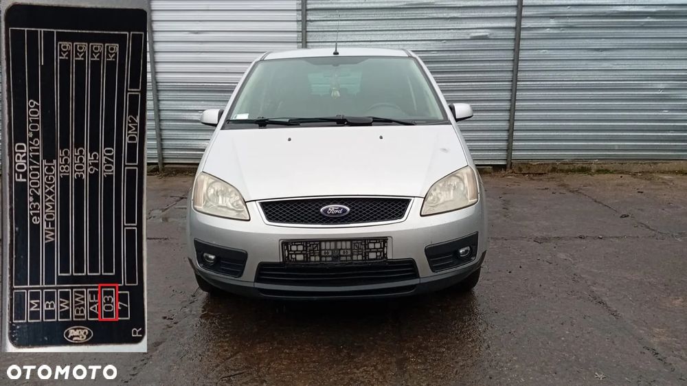 Tylko Części Ford Focus cmax c-max mk1 1.6 16v HWDA 100KM 74kW 03r–06r lakier O3 03 - 1