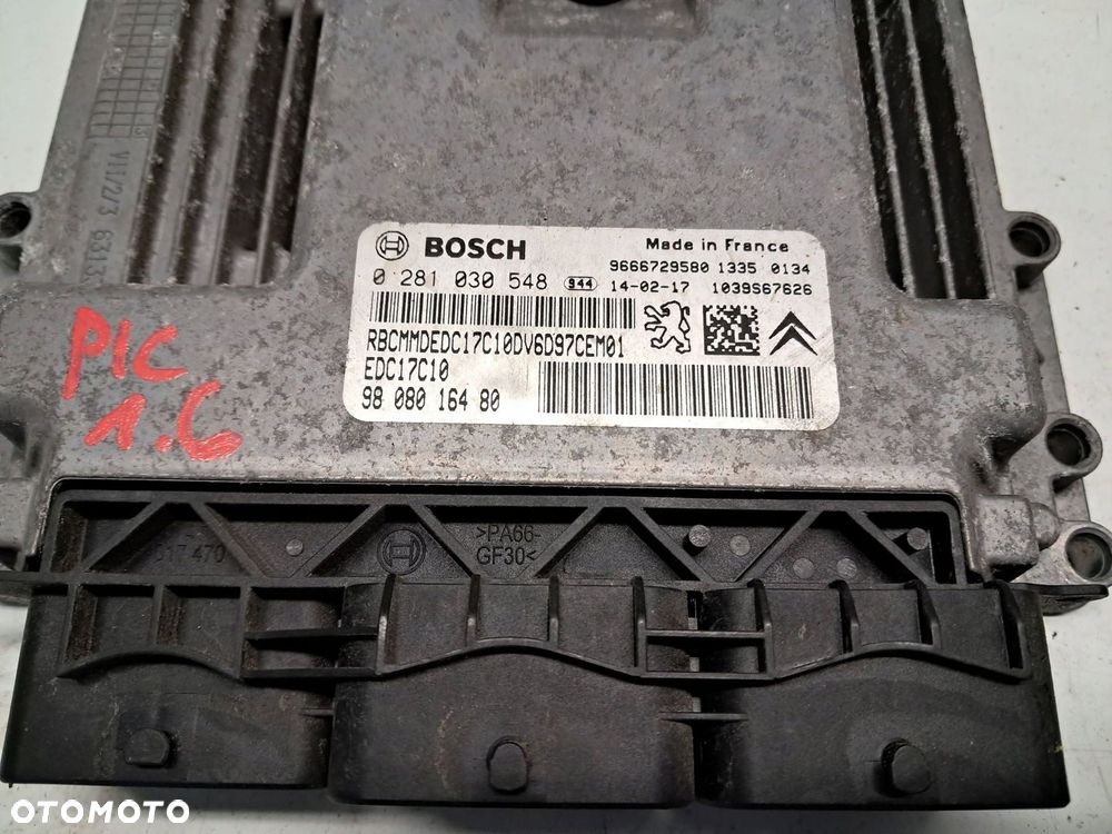 Citroen C4 Picasso II 1.6 HDI zestaw startowy komputer BSI kluczyki - 2