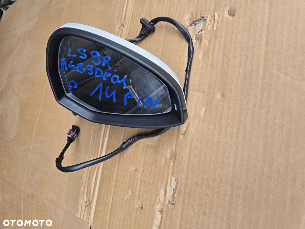 lusterko elektryczne prawe 14 pinów audi a4 b9 kod lak ls9r nr mag a4b9de01 - 1