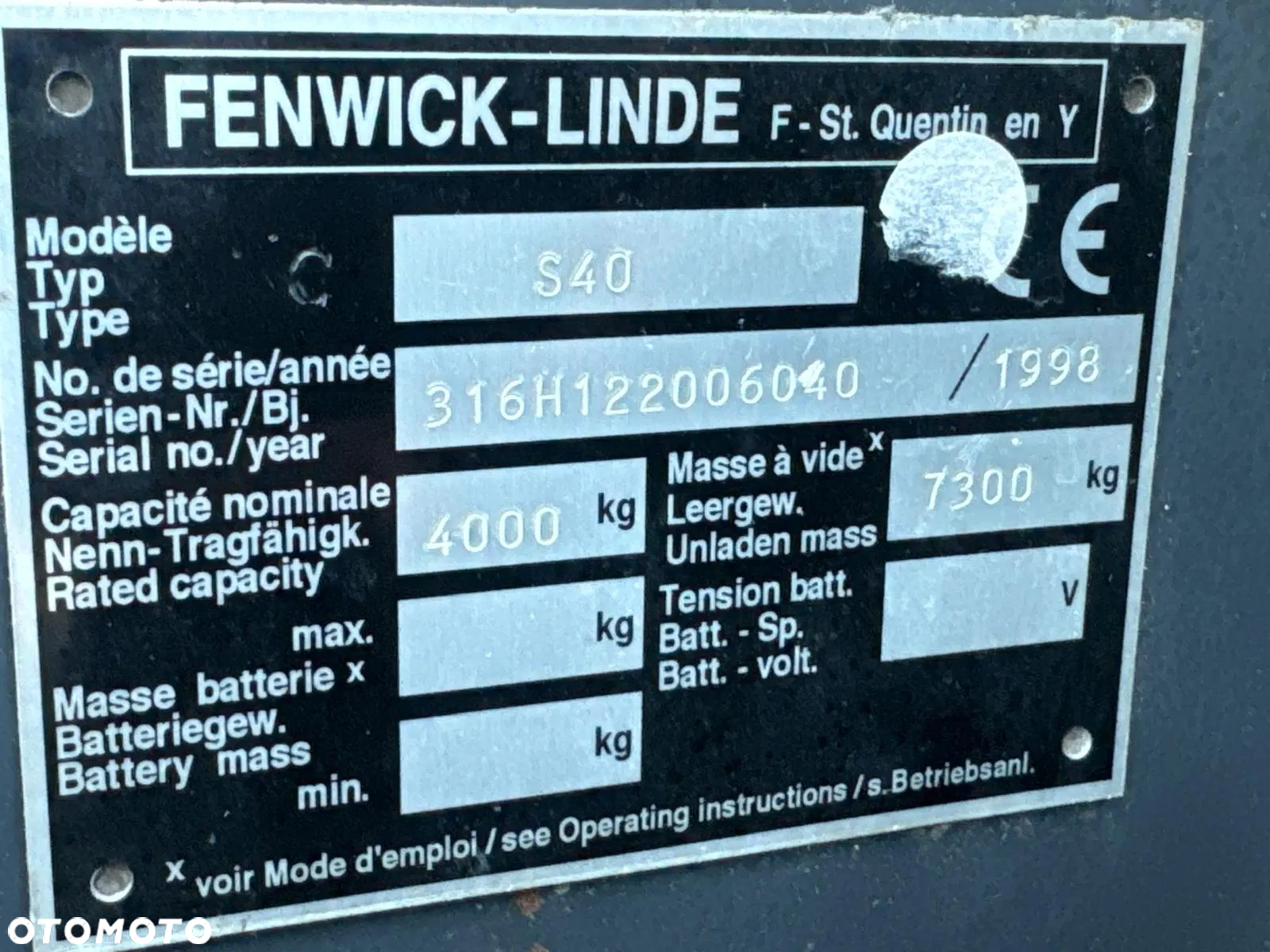 Linde S40/ 4000 kg LPG / Pierwszy lakier /Jak nowy - 9
