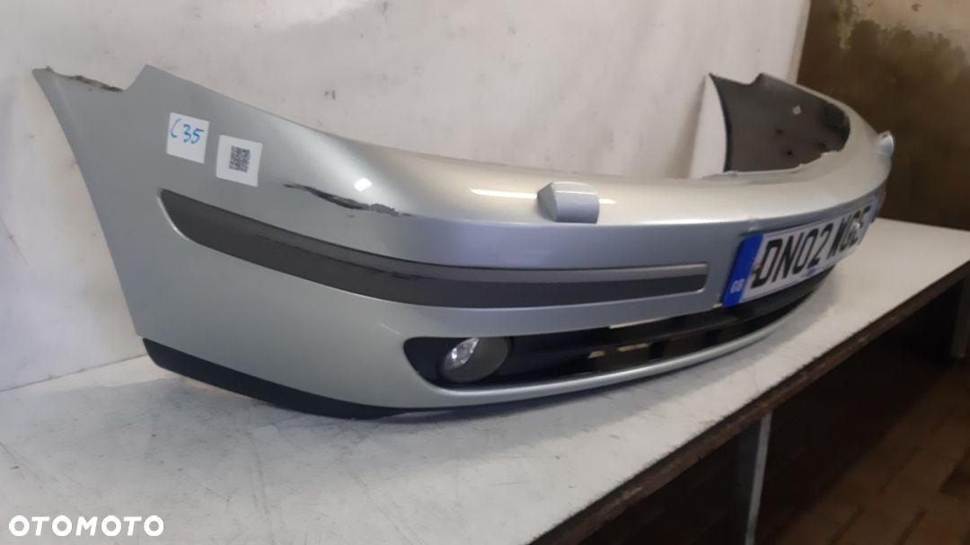 * ZDERZAK PRZÓD PRZEDNI DO RENAULT LAGUNA II 2 BŁĘKITNY HALOGENY SPRYSKIWACZE LAMP XENON - 3