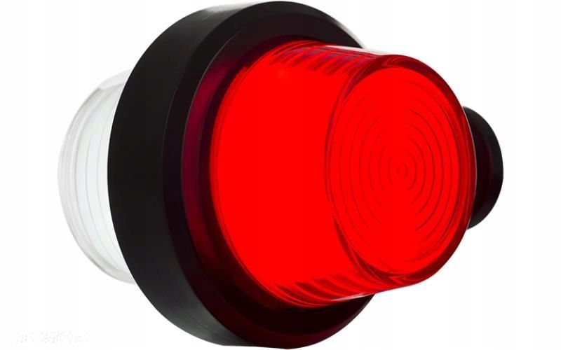 lampa obrysowa led neon krótka biało czerwona 12/24v uniwersalny - 2