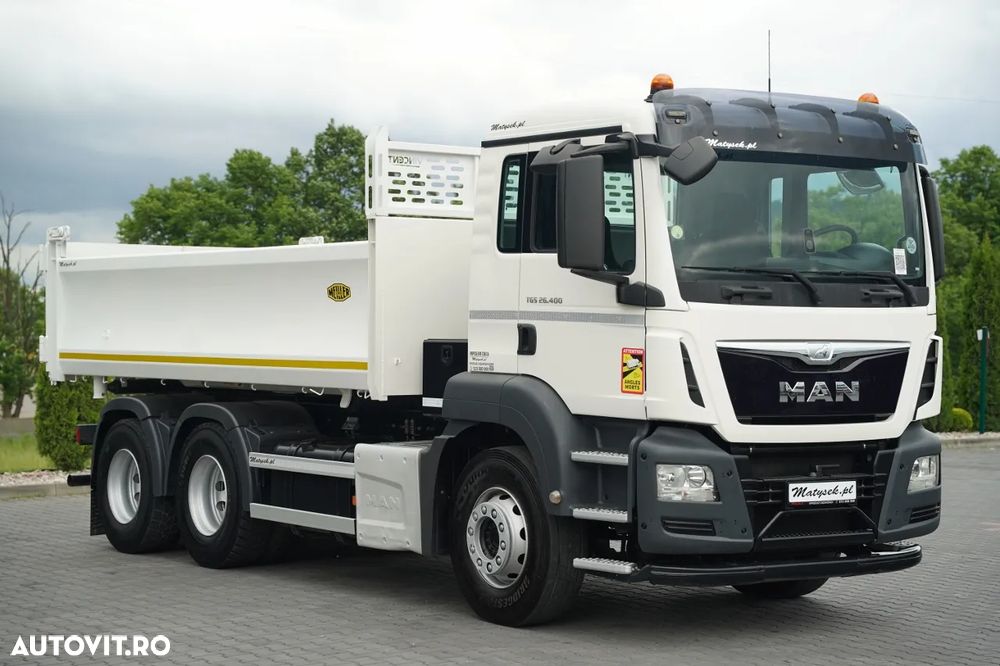 MAN TGS 26.400 / 6X4 / BASCULATOR DUBLĂ / HYDRODOLTA / AUTOMAT / EURO 6 - 14