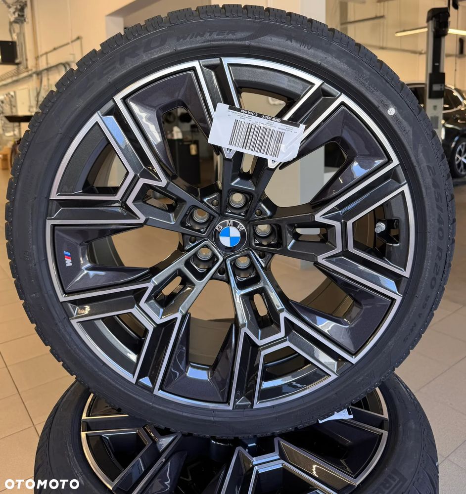 NOWE Oryginalne koła zimowe 20" BMW 939M 5 i5 G60 G61 245/40R20 275/35R20 - 3