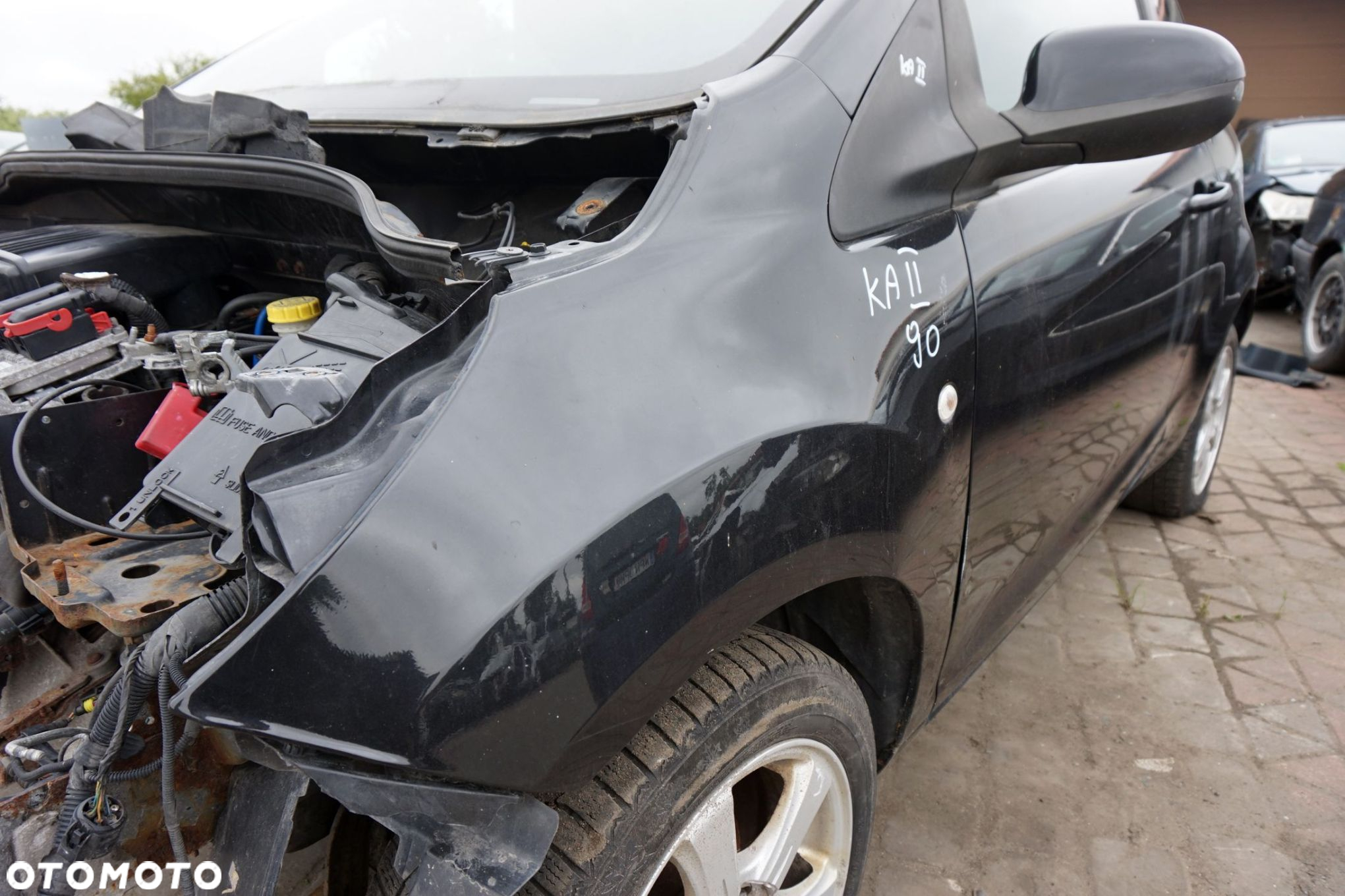 BŁOTNIK PRZEDNI LEWY KA II RU8 90 9S51-B16006-AB CZARNY MIDNIGHT FORD 2008-2016 - 2