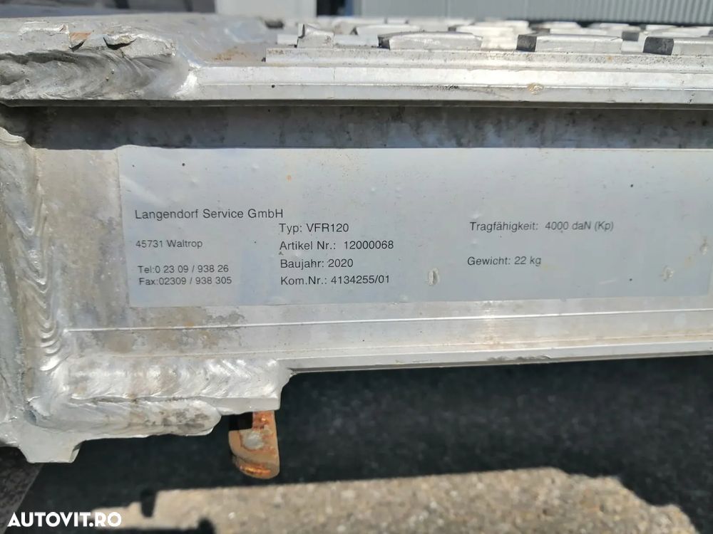 Langendorf Trailer-Tiefbett, 4 Axe, 59 to, extensie, TOP !!! - 19