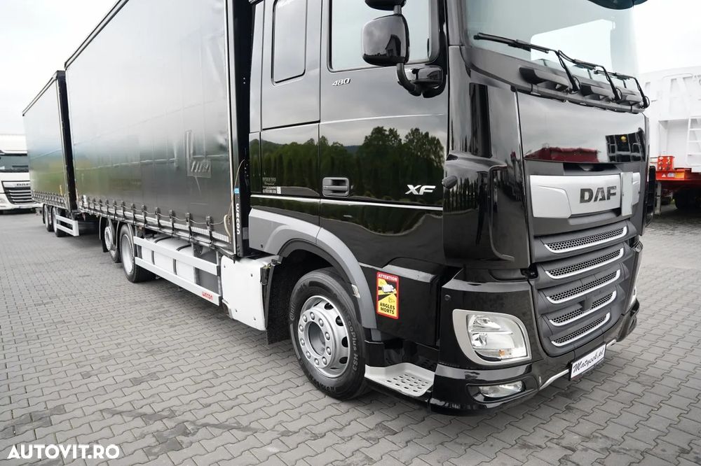 DAF XF 480 / COMBINAȚIE TANDEM 120 M3 / TRANSITION / I-PARK COOL / 7.7 M + 7.7 M / WECON / 2022 / - 7