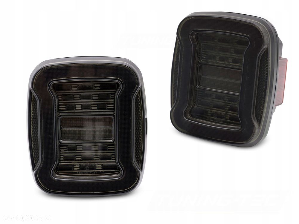 lampy tyl kpl full led tuning clear smoke jeep wrangler yj sj tj 1991-2006 - 1