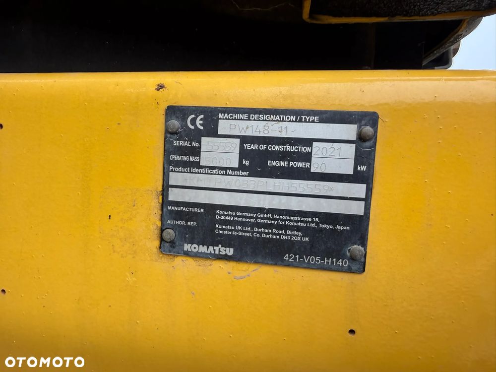 Komatsu PW 148 -11 - 9
