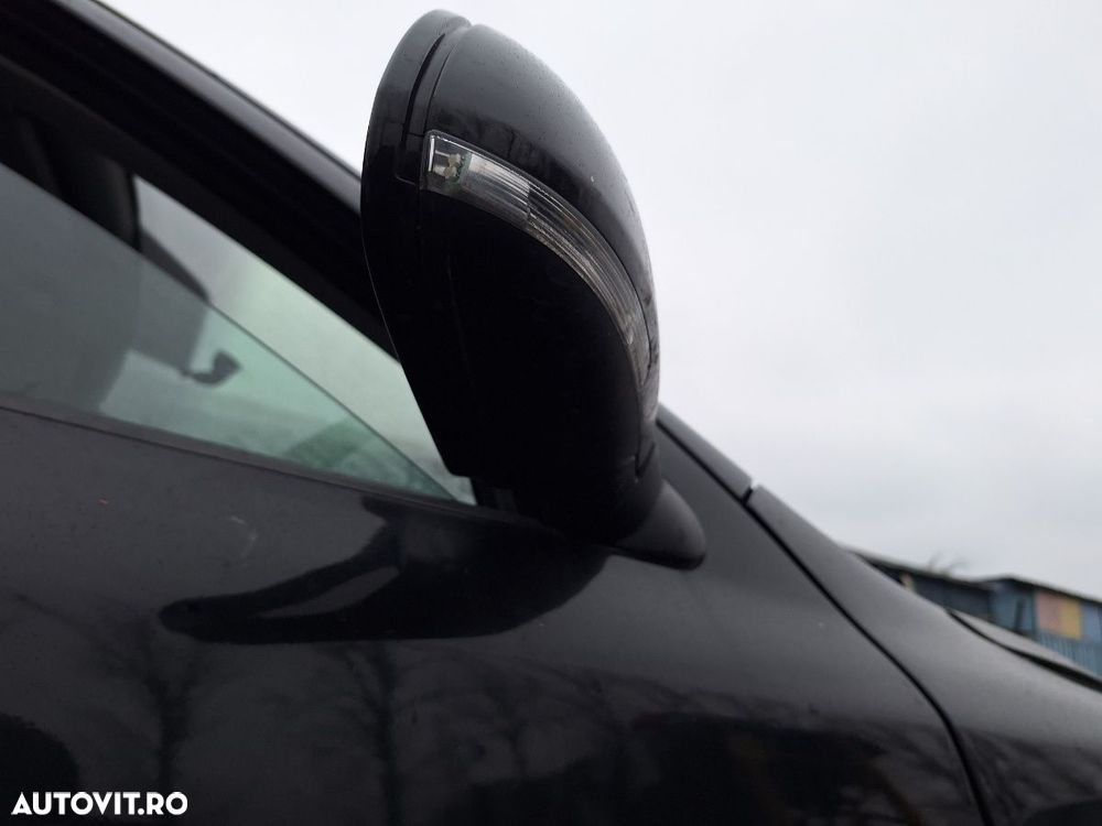Oglinda laterala electrica portiera fata dreapta SKODA OCTAVIA 2 Facelift  2009 - 2013 , negru LF9R - 1