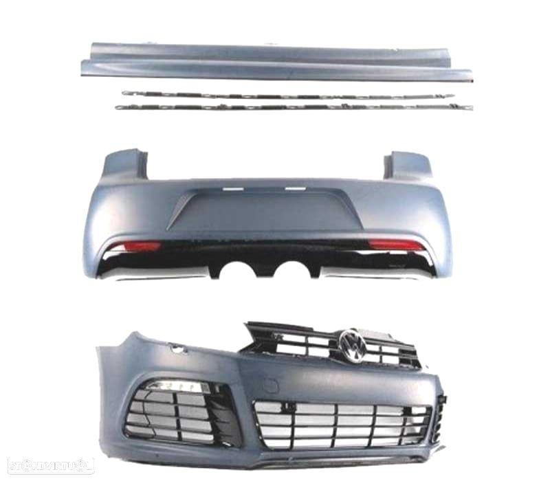 KIT CARROÇARIA VOLKSWAGEN VW GOLF 6 MK VI 08-12 LOOK R20 - 5