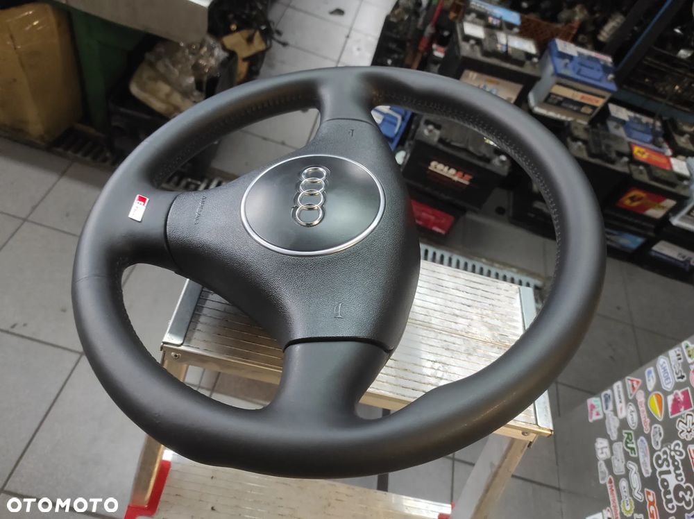 KIEROWNICA 3 RAMIENNA SKÓRZANA SKÓRA S LINE AUDI A3 S3 8L 8P A4 S4 B5 B6 A6 S6 C5 A8 S8 D2 WYSYŁKA !!!!! - 4