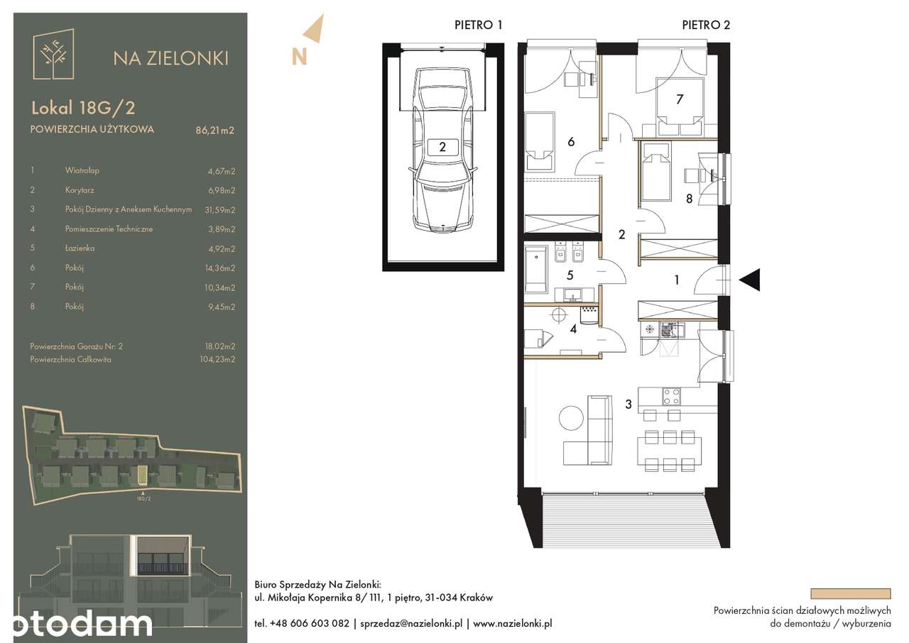 Na Zielonki | 86 m2 | garaż | balkon | etap II