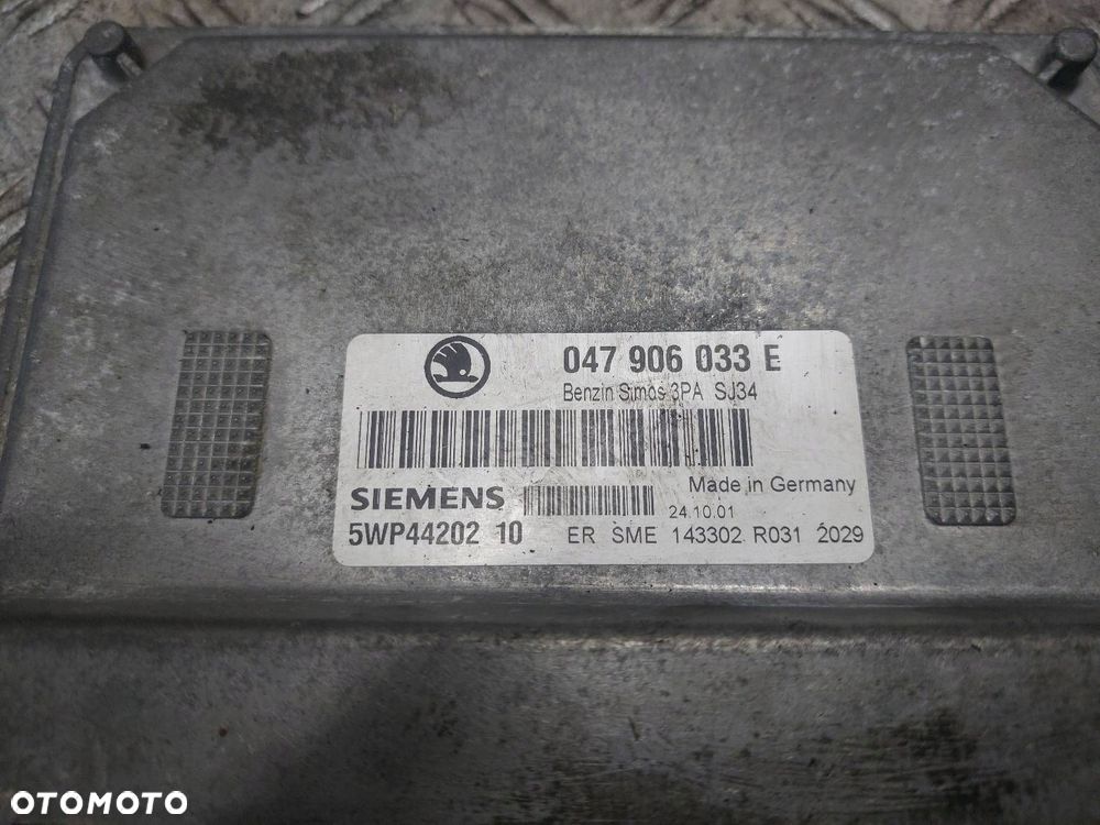 ZESTAW STARTOWY SKODA FABIA I 1.4 8V 047906033E 4B0905851C 6Y1919860C - 2