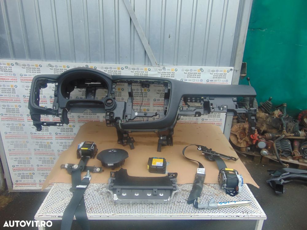 Plansa bord Mitsubishi Outlander 2013-2023 kit airbag-uri sofer pasager genunchi centuri stanga dreapta modul - 2