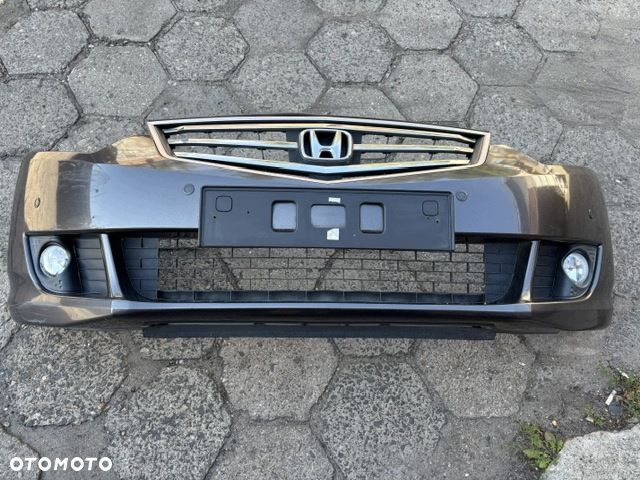 honda accord viii zderzak przód grill czujniki halogeny 08-11r nh736m - 1