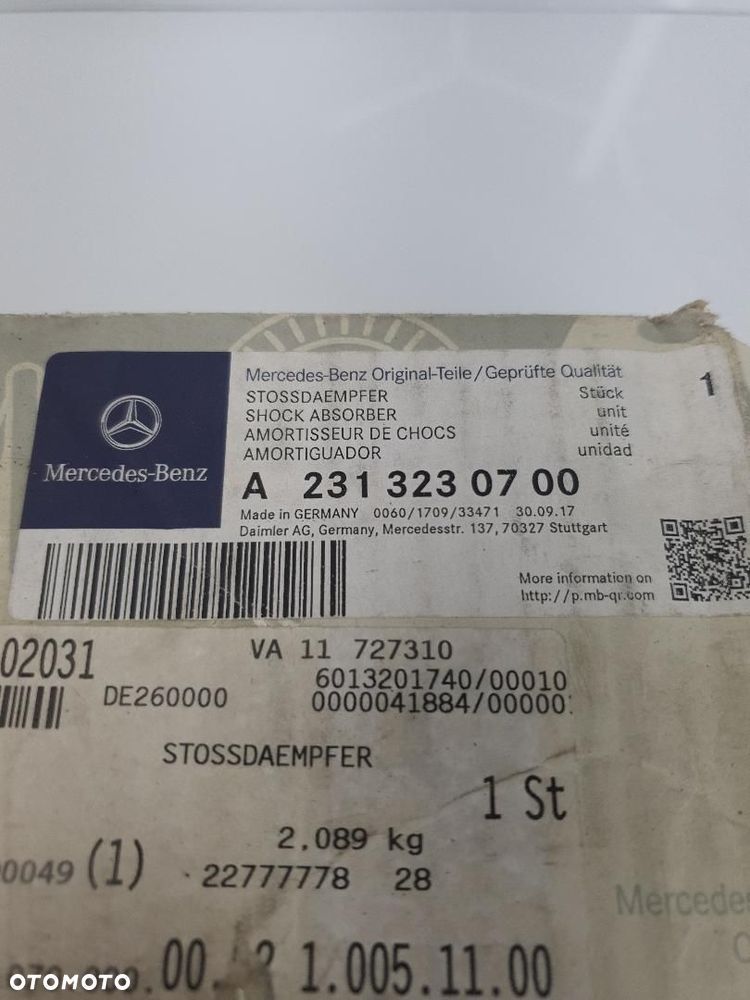 AMORTYZATOR PRZÓD ORYGINAŁ MERCEDES SL R231 A2313230700 - 6
