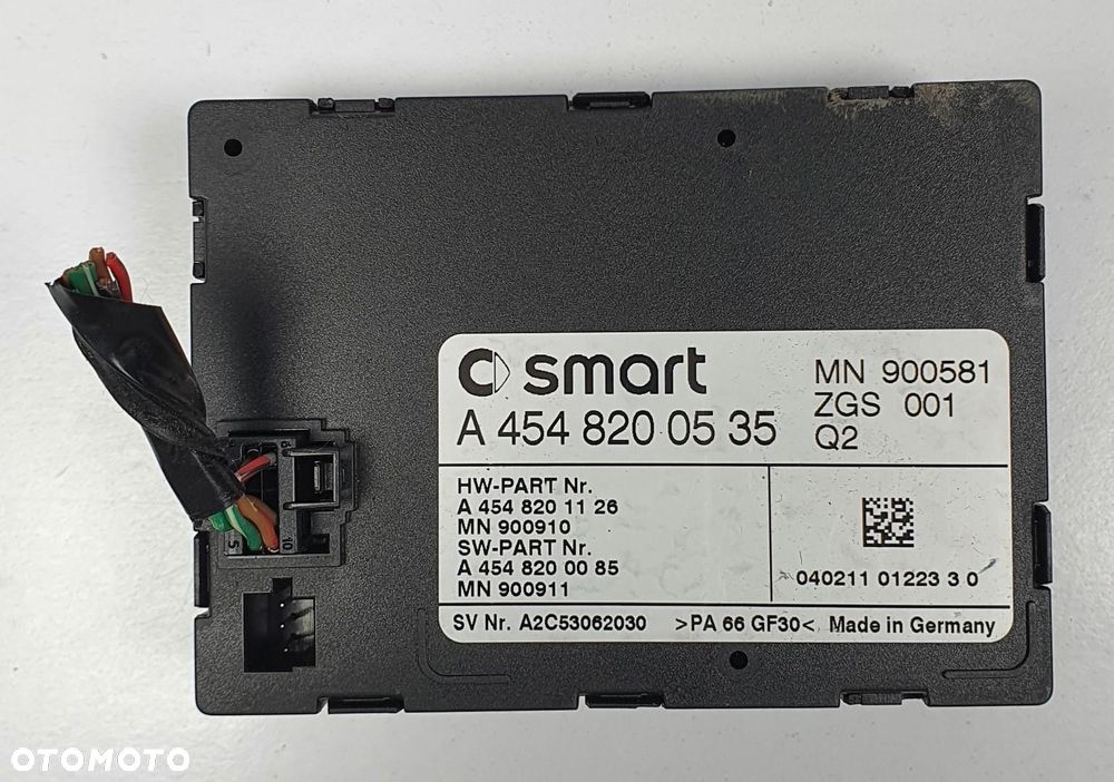 MODUŁ IMMO IMMOBILIZERA SMART FORFOUR 454 A4548200535 - 1