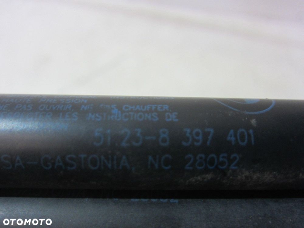 BMW Z3 E36 SIŁOWNIK MASKI TELESKOP KLAPY PRZEDNIEJ PARA KOMPLET 51238397401 - 7