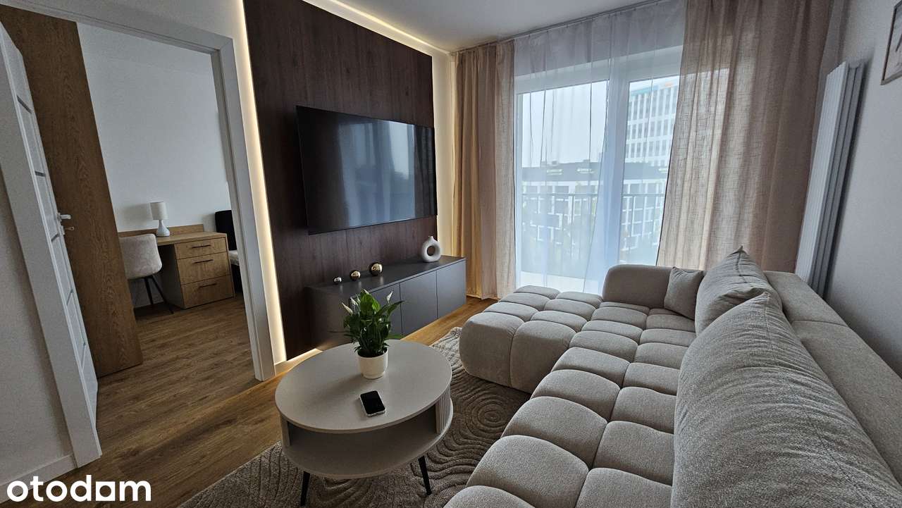 Nowe 2 pok. 45 m², balkon, Magnolia, wszystkie media w cenie, internet