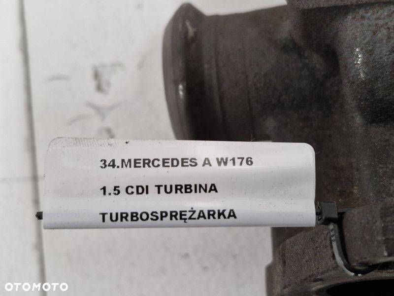 MERCEDES A W176 1.5 CDI TURBINA TURBOSPRĘŻARKA TURBO 54389700002 - 9