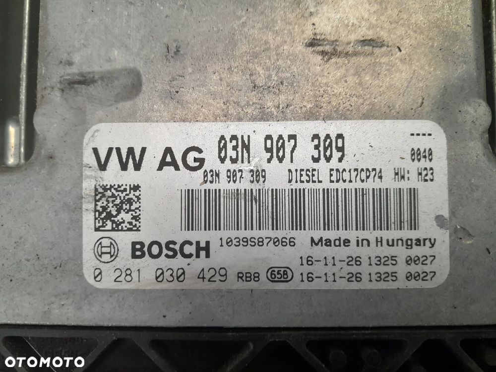 Sterownik silnika Volkswagen Tiguan II 2 Przed liftem R-Line 2.0 tdi !! CUAA 0281030429 - 2