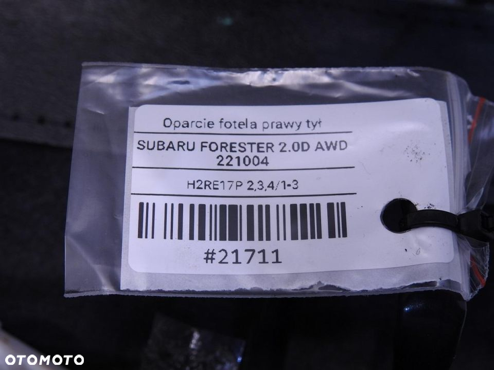OPARCIE KANAPY PRAWY TYŁ SUBARU FORESTER III - 9