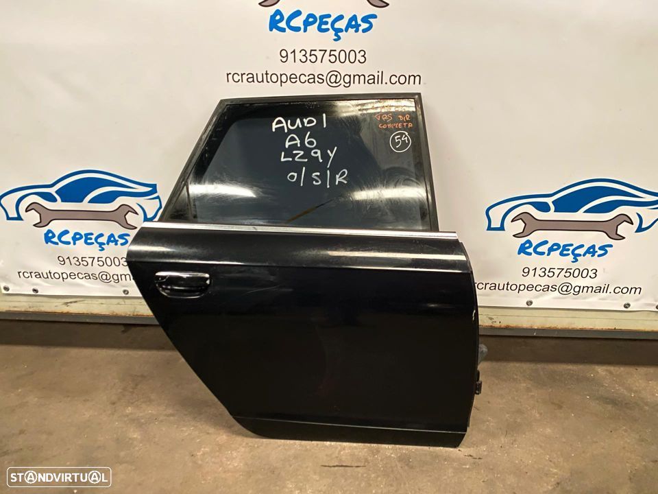 PORTA TRASEIRA TRÁS DIREITA | AUDI A6 C6 AVANTE CARRINHA | FECHO ELEVADOR MOTOR PUXADOR VIDRO; - 1