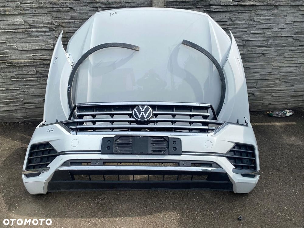 zderzak maska lampa pas kompletny przód vw touareg iii - 1