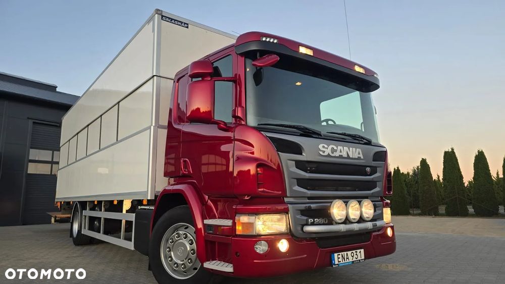 Scania P280 Euro 6 4x2 kurierka regulowany kontener 18 palet super stan niski przebieg! godna uwagi! - 9
