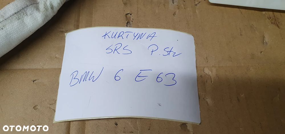 Kurtyna airbag boczna prawa BMW 6 E63 5322322 4480181 - 11