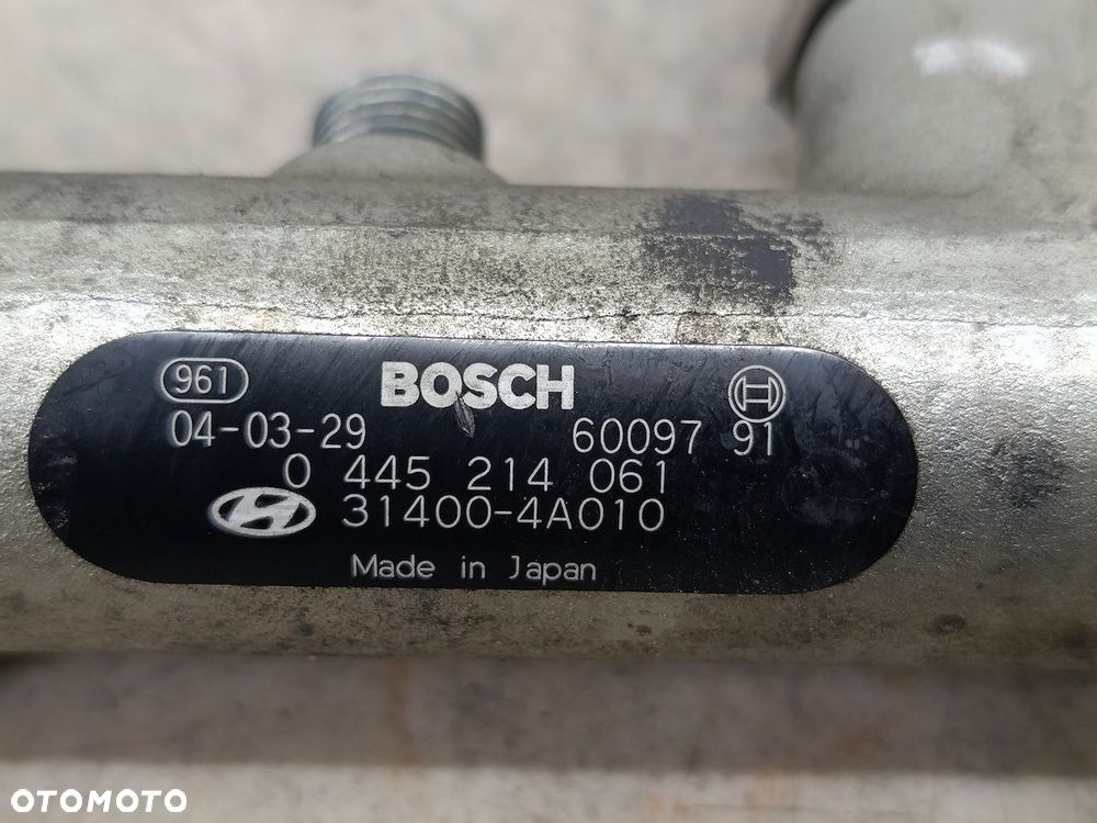 LISTWA WTRYSKOWA DIESEL KIA SORENTO I 31400-4A010 0445214061 BOSCH 2.5 CRDI - 2