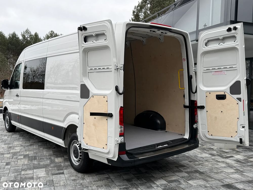 Volkswagen Crafter Brygadowy 7 osób / L4H2 / Oryginalna zabudowa VW / 2.0 TDI 140km / EURO6 / Najbogatsza wersja / FULL LED / Automatyczna skrzynia biegów / FV 23% - 19