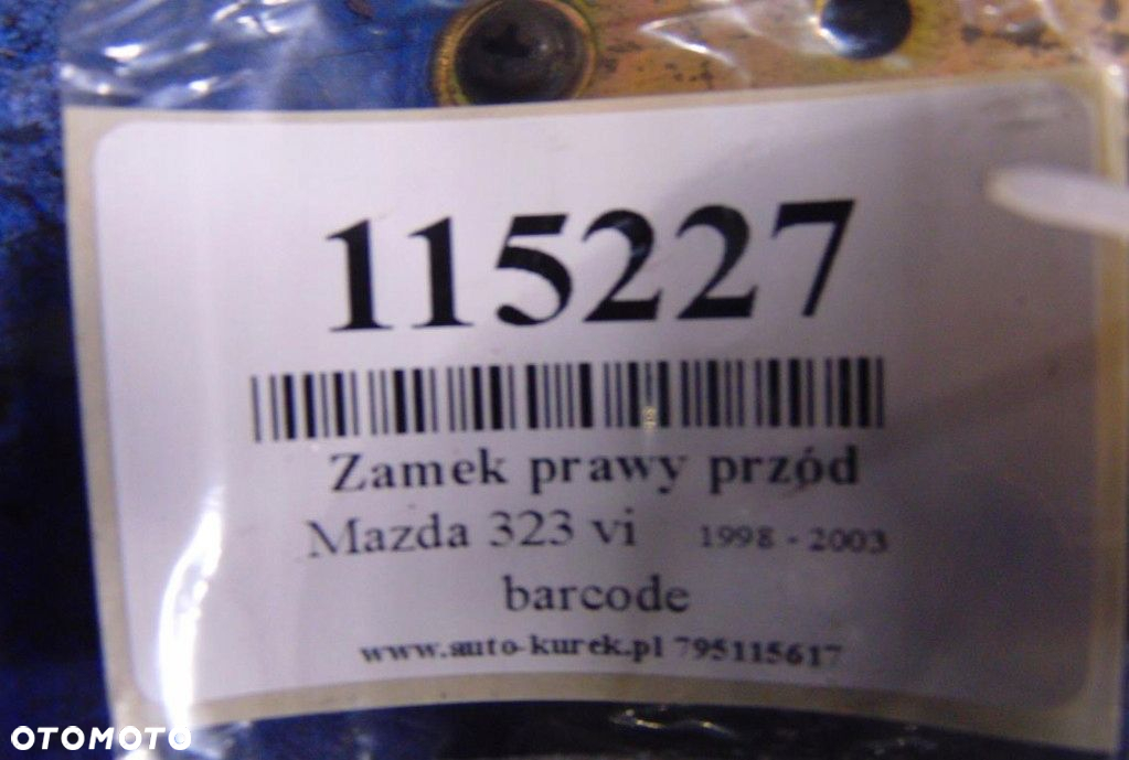 MAZDA 323 VI 1.5 HB ZAMEK PRAWY PRZÓD - 6