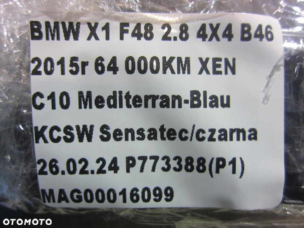BMW X1 F48 F39 PANEL OBSŁUGI KLIMATYZACJI NAWIEWU 64119371461 9371461 - 10