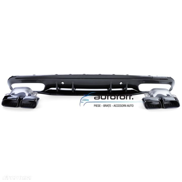 Difuzor bara spate Mercedes W205 C-Class C63 S (2018+) Carbon Look AMG - 3