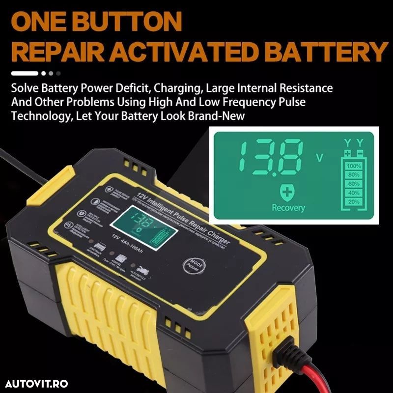 Redresor inteligent încarcare acumulator Auto 6 sau 12 volți - 7