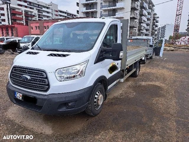 Ford Transit 2020 Tranzit Punte Dubla L3 Basculare Bena Fixa 2 bucăți Unic Proprietar km reali facturi service istoric Dokka 3 Locuri Aer Condiționat Navi Nu Crafter Sprinter Iveco 35c Boxer - 1