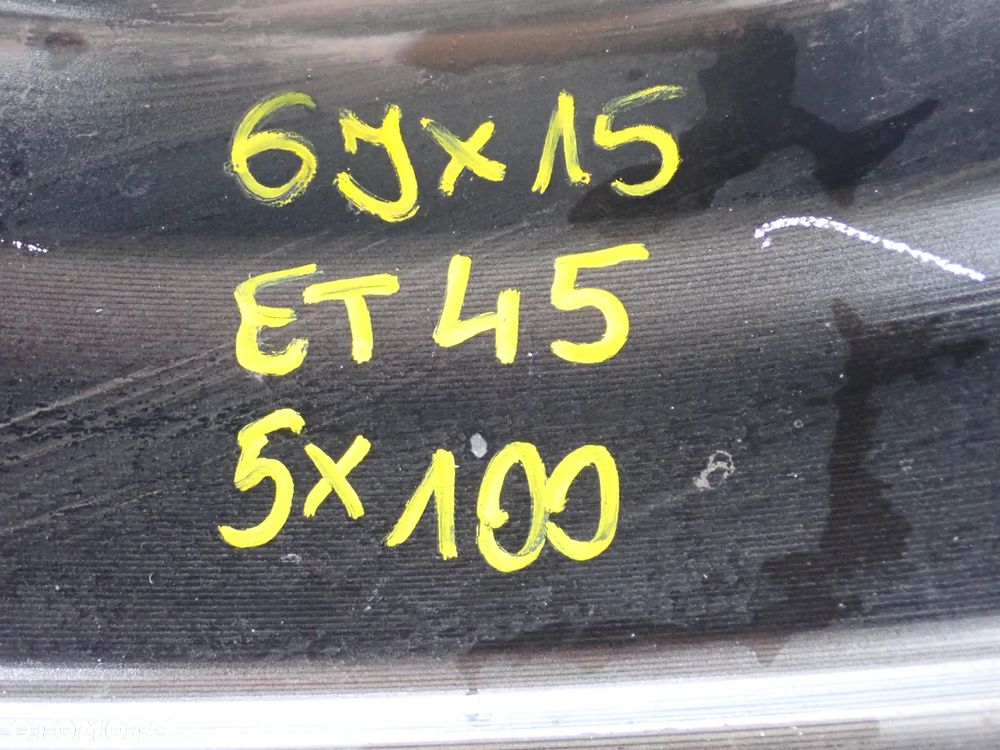 FELGI ALUMINIOWE TOYOTA Z KOŁPAKAMI 6JX15 ET 45 5X100 - 9