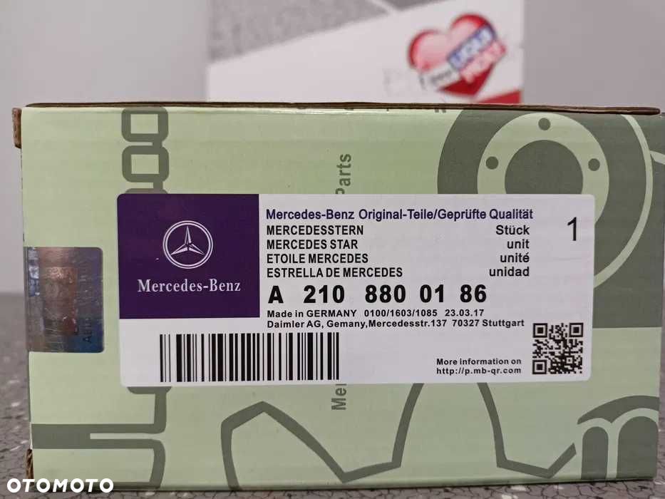 Mercedes W210/W211/W220/W124 Emblemat/Celownik maski przód.> - 3