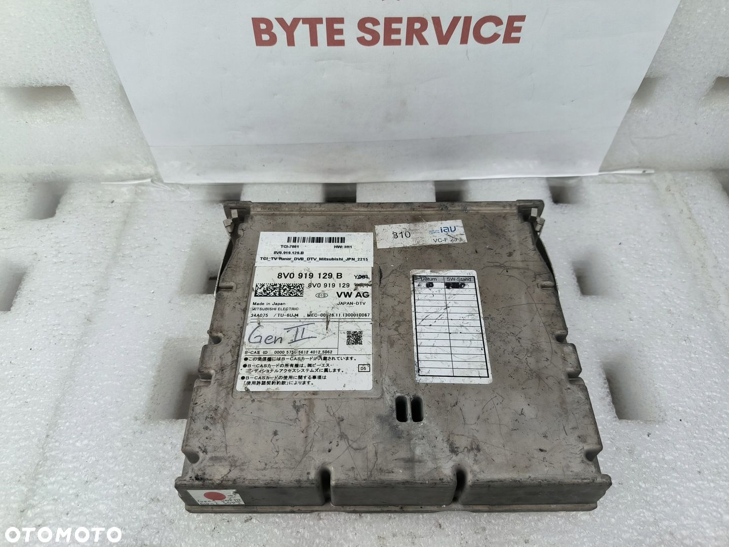 AUDI A3 A6 A7 VW PASSAT B8 TOURAN TUNER TV DVBT 8V0919129B - 1
