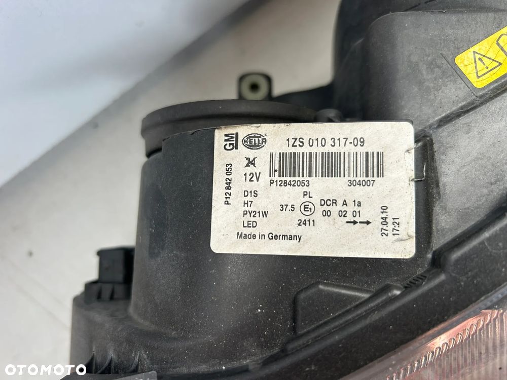 Saab 93 lampa lewa przednia Xenon Skrętny Europa 12842053 lift 2007-2012 - 6